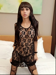 Well endowed ladyboy strokes to filthy photos